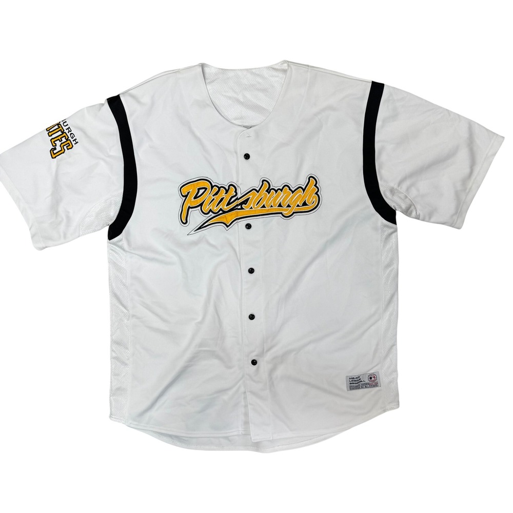 Dynasty Pittsburgh Pirates MLB Jersey White Stitched Logo Mens 2XL Dynasty Ser.